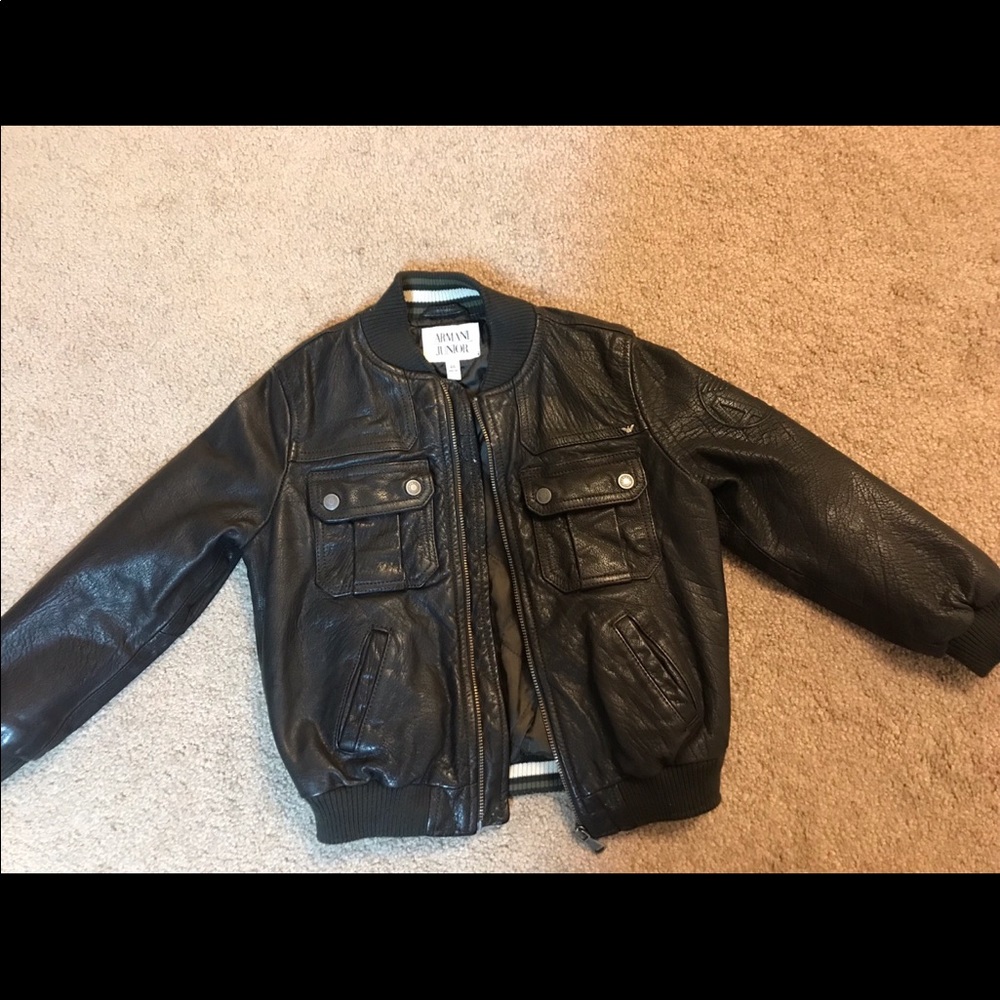 Armani Jr Leather Jacket